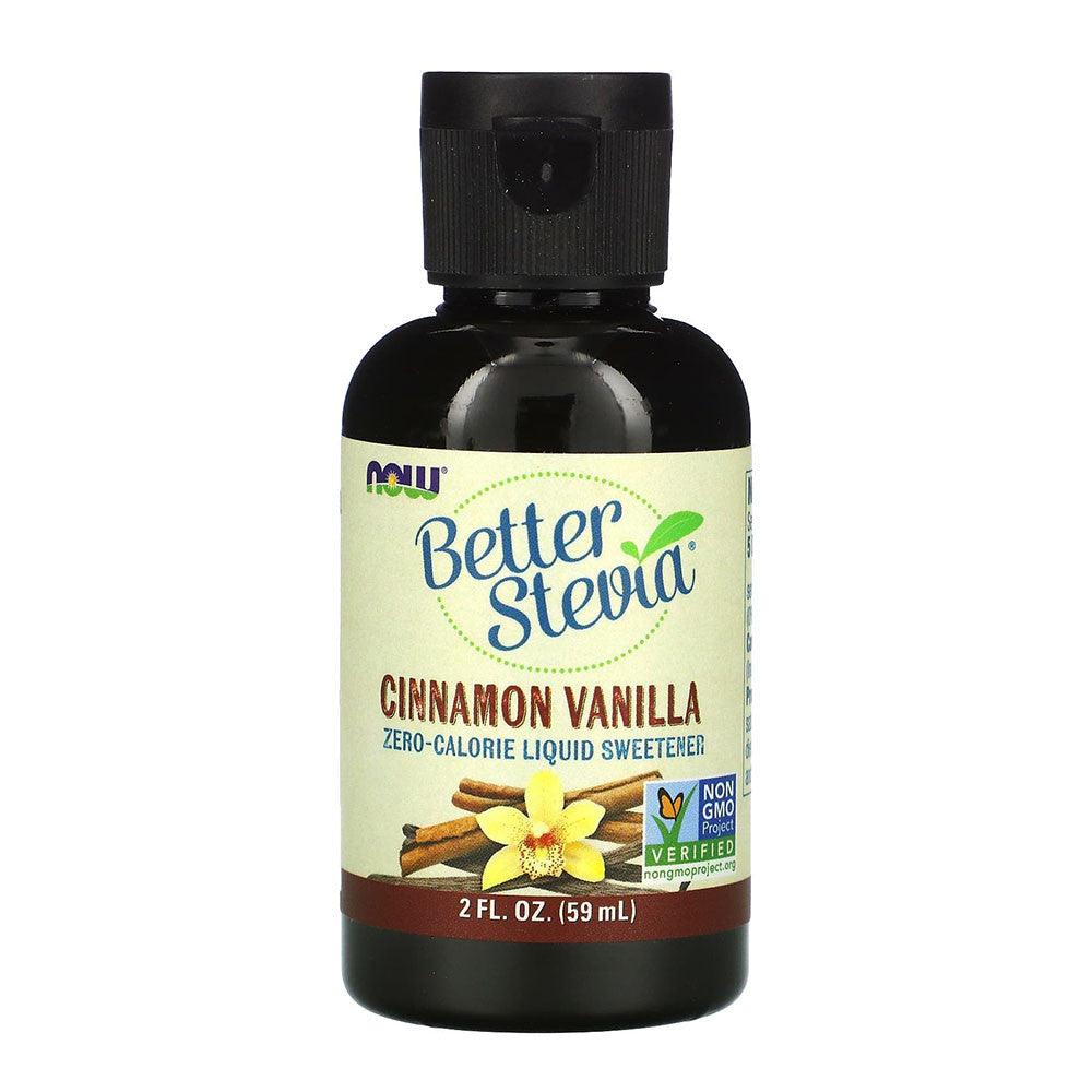 Now Real Foods Better Stevia Cinnamon Vanilla Flavor Sweetener, 2 Oz